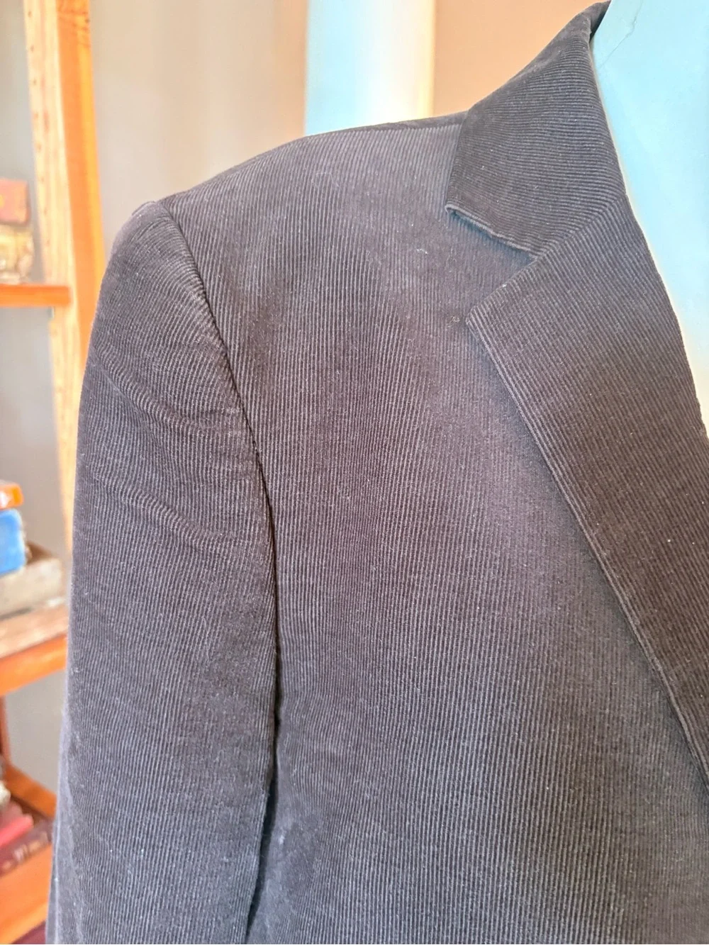 H&M Dark Brown Corduroy Blazer - Two-Button Sport Coat